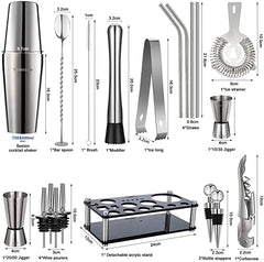 Cocktail Making Kit - Stainless Steel Bar Set