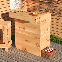Compact Rustic Wooden Pallet Garden Bar & Pub Shed