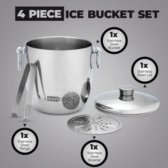 Barcool 3L Stainless Steel Ice Bucket