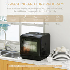 HOMCOM Table Top Dishwasher