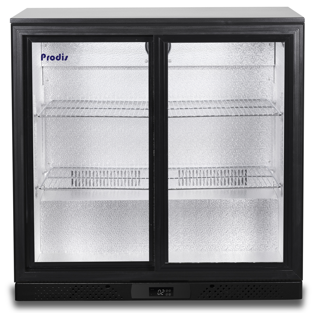 Prodis NT2BS-LE Double Bar Fridge with Sliding Door
