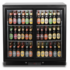 Prodis Double Bar Fridge with Sliding Door