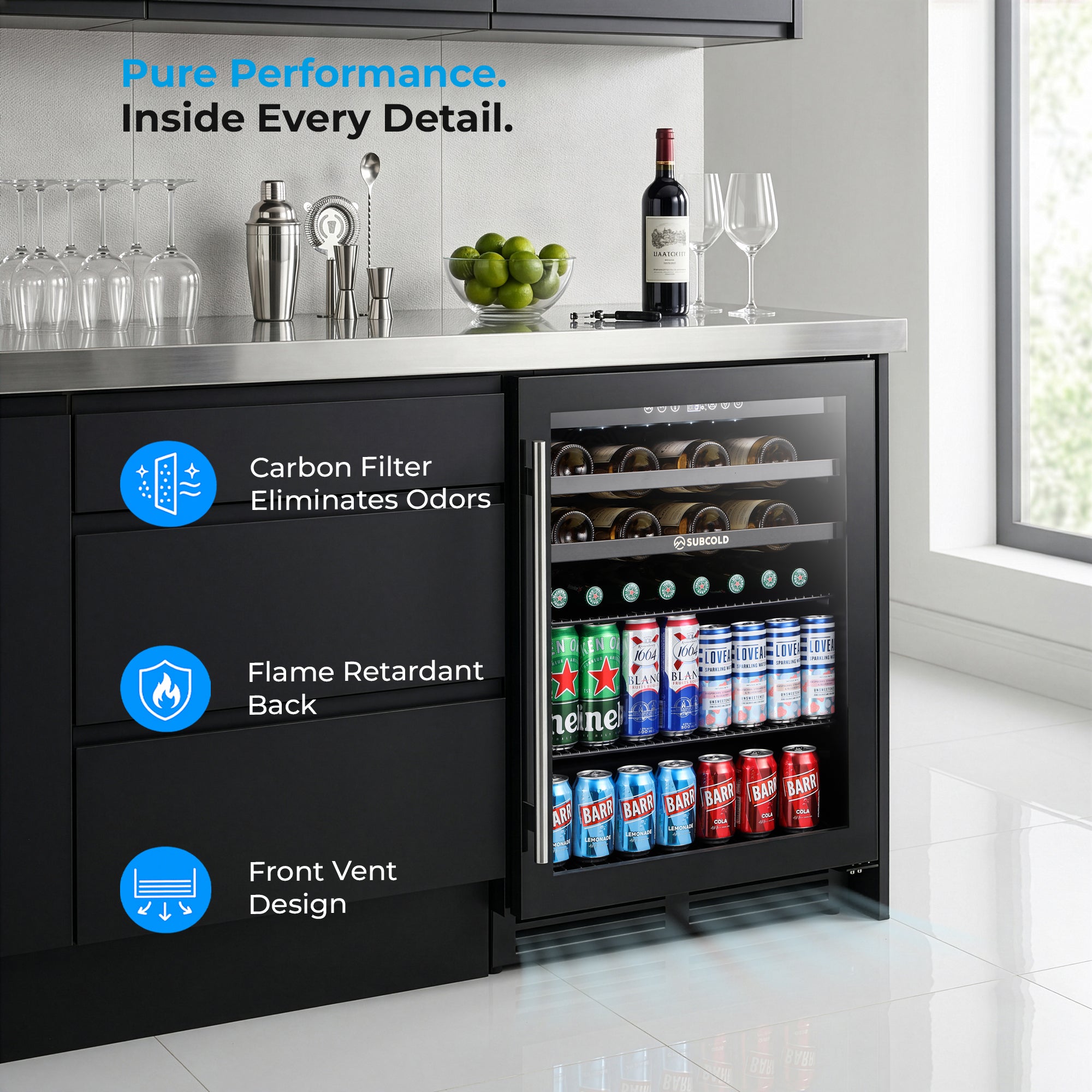 Subcold Integra60 Integrated Wine Cooler – Man Cave Geek