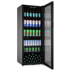 Subcold Maxi 250L Tall Drinks Fridge - Black / Stainless Steel