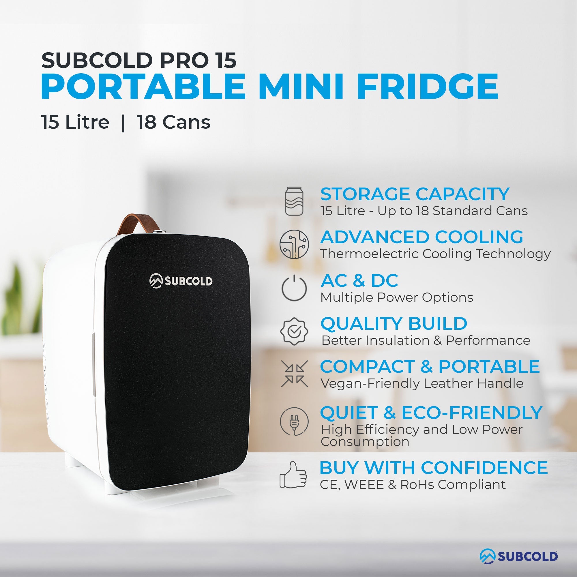 Subcold Pro 15L Mini Fridge – Man Cave Geek