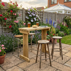 4ft Treated Wooden Bar