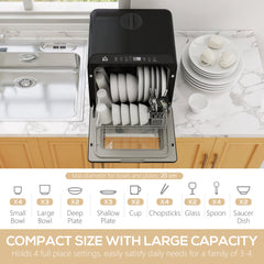HOMCOM Table Top Dishwasher