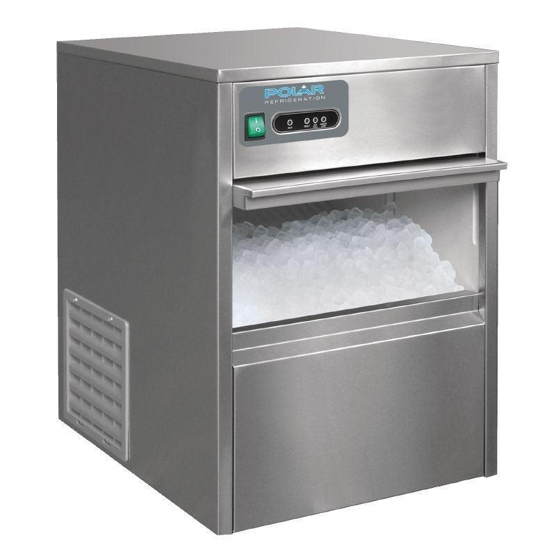 Polar stainless steel countertop ice maker for home bars