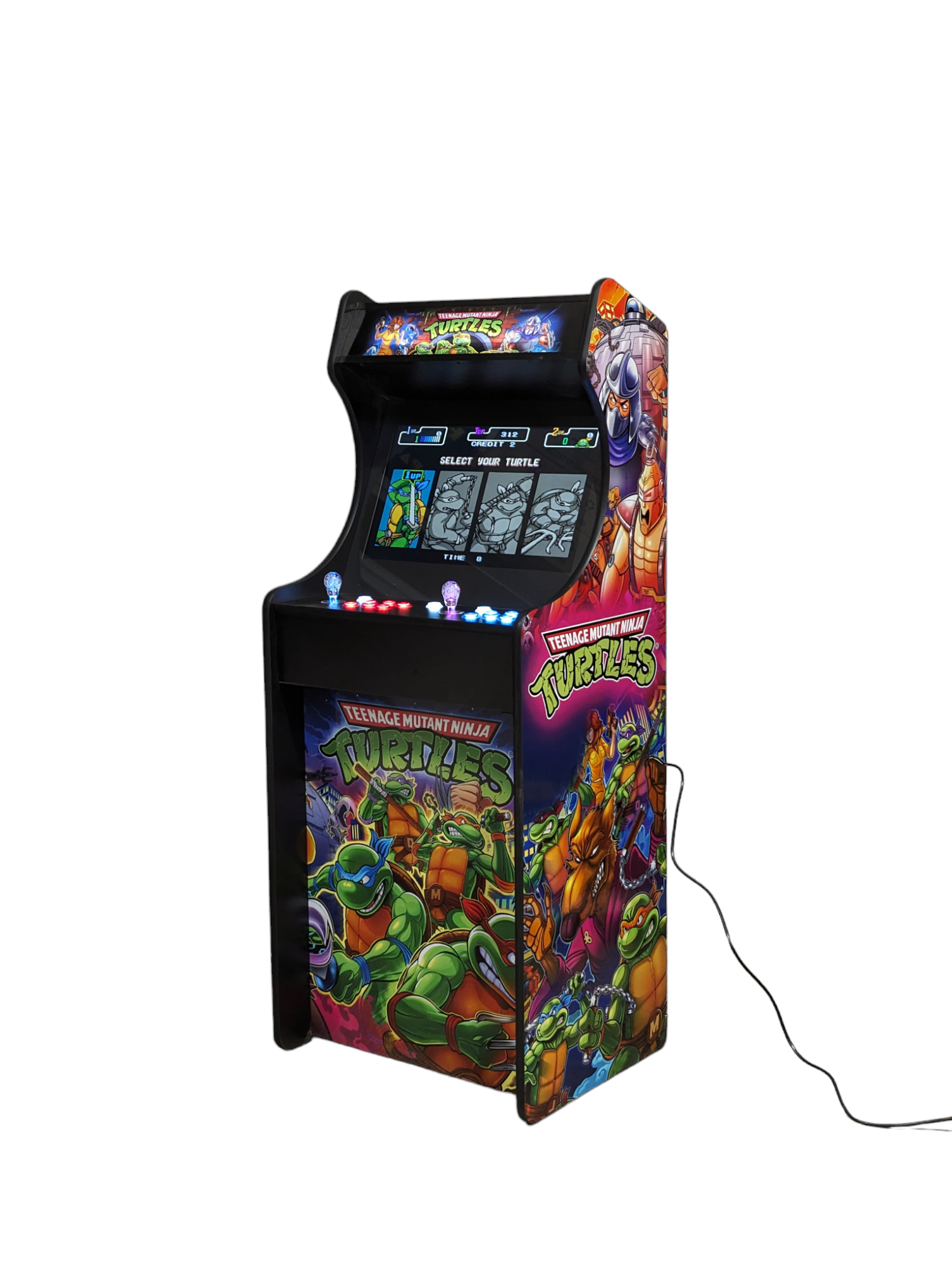 Teenage Mutant Ninja Turtles Retro Full Size Arcade Machine for Man Cave and Games Room