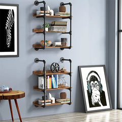 Metal Industrial Pipe Shelf