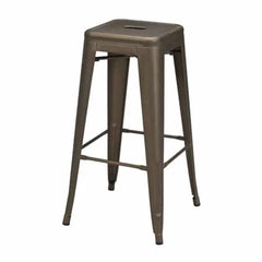 Tolix Bar Stool in Metallic Brown