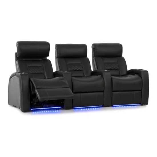 Home Theatre Seating with Lighted Drink Holders