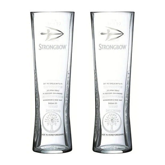 Strongbow Pint Glass 20oz CE 568ml (Set of 2)