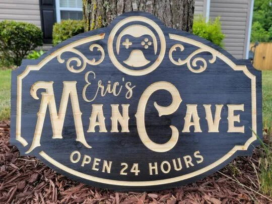 man cave sign