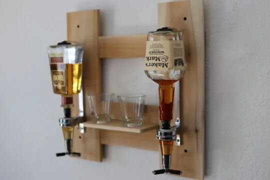 wall mounted bottle dispenser